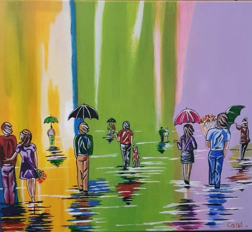 Acrylic.